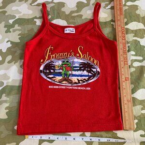 NWOT FROGGY'S SALOON - LADIES - SIZE SMALL - RED - TANK-TOP